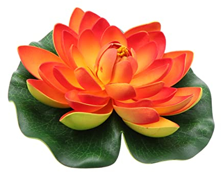 Cabilock 2 STK Künstlicher Schwimmschaum Schwimmende Lotusblumen Für Den Pool Künstlicher Schwimmender Lotus Schwimmende Teichpflanze Schwimmende Teichdekoration Draussen Metall Blase