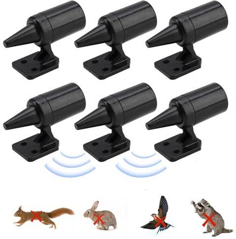 6 Pack Ahuyentador de jabalies, Silbato de Ultrasonidos de Advertencia para Animales como Jabalíes, Ciervos, Zorros, Conejos, ahuyentador de jabalies para Coche y Moto