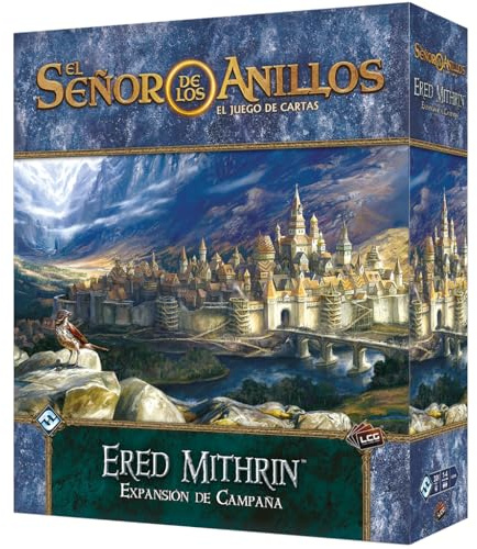 Fantasy Flight Games Der Herr der Ringe Das Kartenspiel: Ered Mithrin Kampagnenerweiterung, Kartenspiel, ab 14 Jahren, 1 bis 4 Spieler, 30-120 Minuten pro Spiel, Spanisch