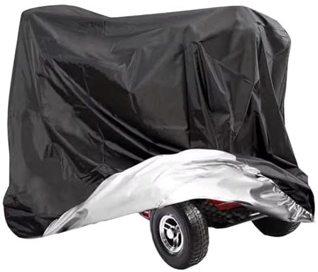POHOVE Waterproof Mobility Scooter Cover, Universal Fit, 142x66x91cm/55.91x25.98x35.83inch, Full Exterior Coverage, Suitable for Scooter, Wheelchair