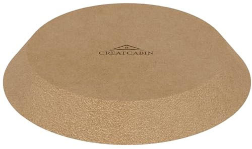 CREATCABIN Runde Formen Keramikplatten Holzformen Für Töpferwaren Formwerkzeuge Für Tontöpferwaren Keramikschalen Teller Slumpform MDF Töpferformen Flach Handbauen Platten DIY Bastelbedarf 25x25cm