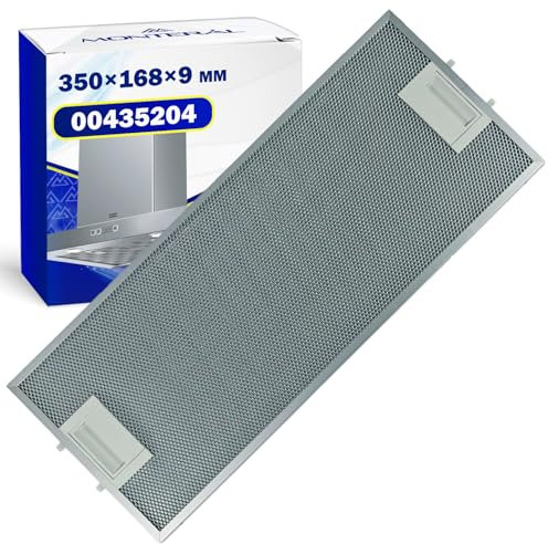 Metálico Filtro Campana Extractora Antigrasa 350x168x9 mm con Código Original 00435204 para Bosch para Balay para Constructa para Siemens para Neff - MONTERAL