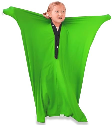 KANGXYSQ 142x 71cm Sensorische Körpersocken Für AutismusGanzkörpersocke, Sensorische Socke Für Jungen Und Mädchen Mit Sensorischer Verarbeitungsstörung(Green,Small/S)