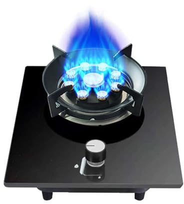 Gaskocher Mit 1 Brenner, Arbeitsplattenherd, 5,0 KW, Neunkammer-Feuerring-Bratpfanne, Schutzvorrichtung Gegen Versehentliches Durchbrennen, Umstellung Auf Erdgas/LPG(NG)