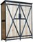 Arbour Armoire de Jardin en Bois FSC Double Porte 140x50x162cm | Armoire de Jardin verrouillable|Remise pour Outils sur Pieds | 2 étagères