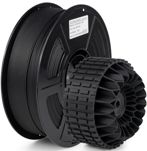 iSANMATE PA6 Nylon Carbon Fibre Filament, PA6 CF Hohe Festigkeit und Temperaturbeständigkeit, 1,75mm, 1kg (2.2lbs) Spule