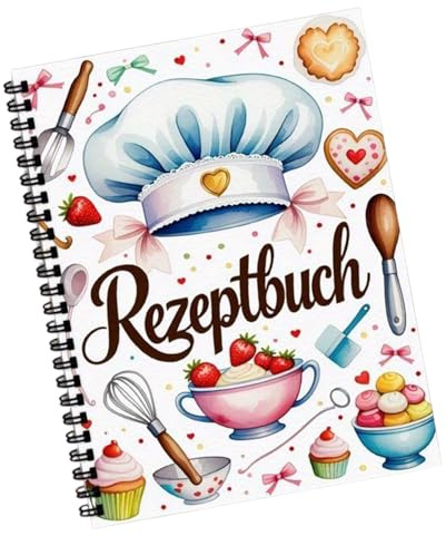 Libro di ricette per la famiglia, con copertina rigida, agenda per la dieta per cucina, cucina, cottura, pasti, insalata, cena, dessert, pane, ricette per le vacanze, uffici e uso domestico