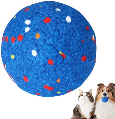Interaktiv hundboll – rullande boll för hundar | kattlekbollar | smart automatisk husdjursleksak med 3 lägen för agggressiva tuggare, tandlindring, inom- och utomhusträning, tristess reduktionsspel