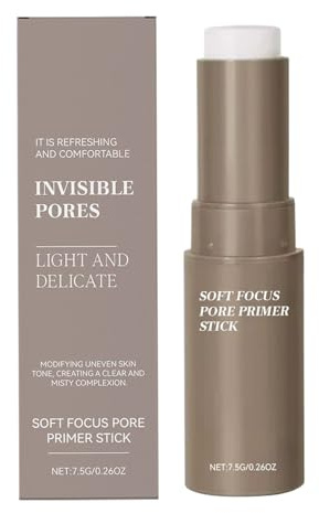 Fierudeng Priming Stick, Invisible Pore Filler Stick, Long Lasting Mattifying Moisturising Cream Fat Control Makeup Base for Women Events