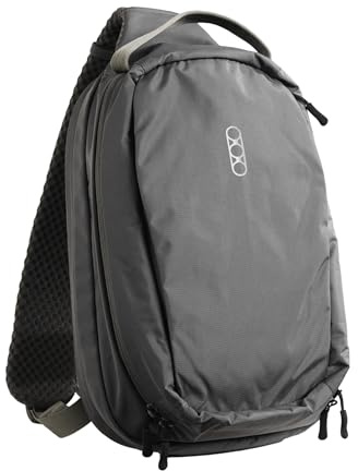 Eberlestock Fade Sling Pack - EDC Crossbody Sling Backpack, Steel, Standard | EDC Sling Backpack with Concealed Carry Compartment, Hydration Pass-Through, Loop Lined Pockets – 14”x9”x4.5”, 573 CI