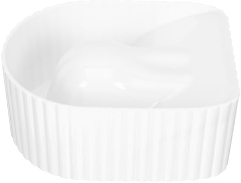 Cuenco de Manicura para Mano Blanco de Acrílico para Remojo | Herramienta de Manicura, Lavado para Gel y Quitaesmalte, Uso en Salón, Formato Compacto