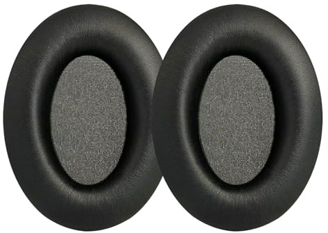 Replacement Ear Pads Cushions for Sony WH-1000XM3 Headphones,(WH1000XM3) Over-Ear Headphones, Ear Pads with Softer Protein Leather, Noise Isolation Memory Foam（Black）