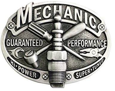 Jean's Friend New Vintage Mechanic Trades Tradesman Belt Buckle Gürtelschnallen US Stock