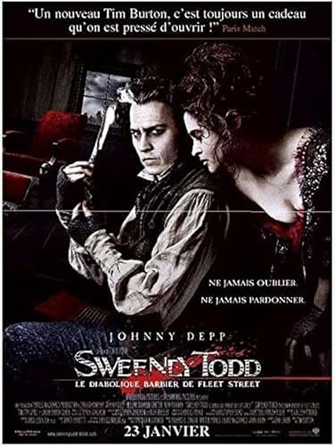 Sweeney Todd Kino-Poster Original, klein, 53 x 40 cm, gefaltet