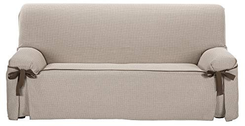 Martina Home Corfu Sofabezug mit Schleifen, Leinen, 2 Plätze