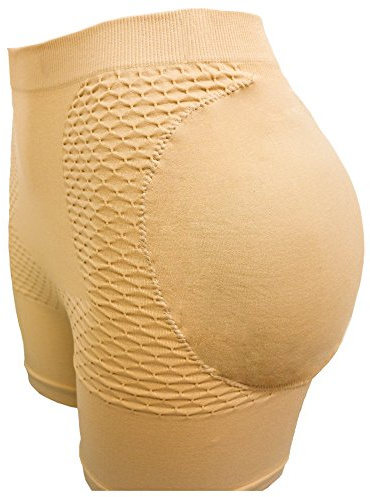 CeesyJuly Women's Shapewear Buttocks Hip Enhancement Booty Lifter Panties (Nude, S-M)