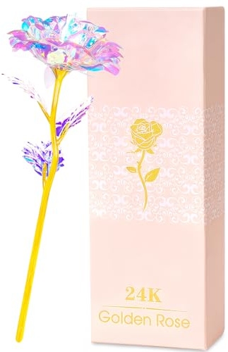 Befinr Mothers Day Rose Gifts for Mom, Women Mom Gifts for Brithday, Galaxy Glass Rose Forever Preserved Flowers Eternal Crystal Roses Mother's Rose Gifts for Grandma Daughter Wife Girlfriend