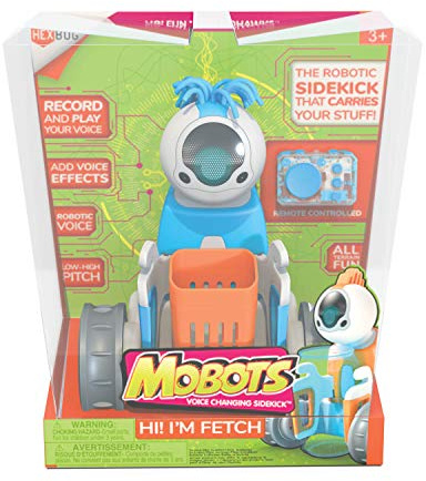 Hexbug 431-6846 501665 MOBOTS Fetch Roboter-Set mit Motorlicht und Sound, intelligentes interaktives Lernspielzeug, ab 3 Jahren, Batterien enthalten, Mehrfarbig