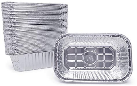 (100 Pack) Premium 1-LB Bread Loaf Baking Pans l Mini 6 x 3.7 x 2 l Extra-Heavy Duty l Disposable Aluminum Foil Oven Safe Sturdy 1-Pound Small Bread Tin