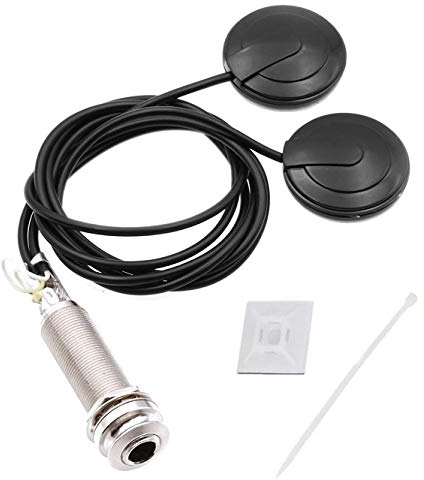 Beauneo Fonocaptor acústico eléctrico piezoeléctrico para guitarras, violín, ukelele, mandolina, banjo, violonchelo