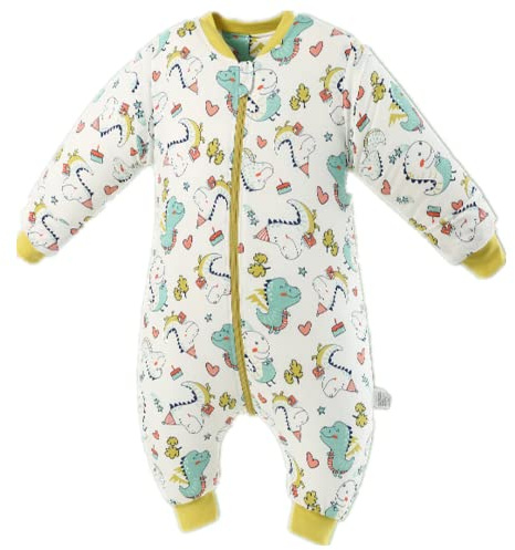 Daysskk Sovsäck med ben baby 18–36 månader sovsäck med fötter baby vinter 2,5 tog baby sovsäck vinter med avtagbara ärmar året runt sovsäck med fötter baby vintersovsäck med ben