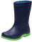 Realpaks Stivali di gomma per bambini impermeabili SD 2/2 - stivali da pioggia per ragazzi e ragazze - Blu scuro_verde 27_28