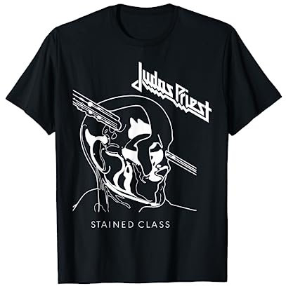 Judas Priest Stained Class On White T-Shirt