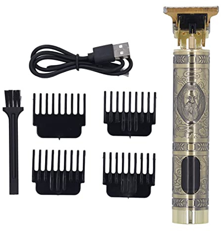 Cortapelo Profesional, Cortapelo Eléctrico Portátil para Hombre, T Blade USB Recargable Cortapelos con Pantalla LCD, Cortabarbas Sin Cable, con Peines Guía con Peines Guía (Barba Biden)