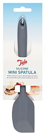 Tala Silicone Mini Spatula in Grey Colour, Heat Resistant up to 240 Degrees and Ideal for Serving All tasks of Sauces and Soups, Ideal to use with Non-Stick Cookware, Dishwasher Safe