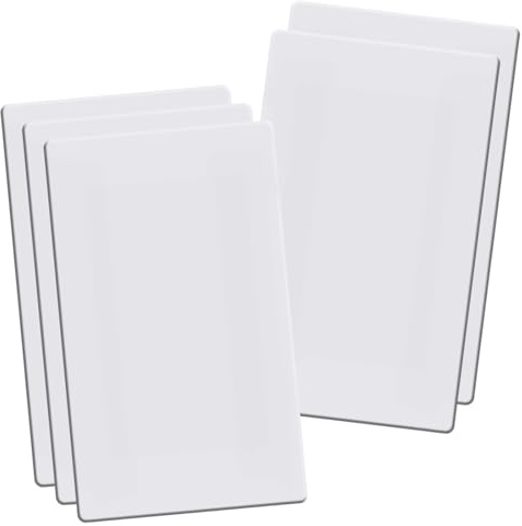 Aadniee Screwless Blank Wall Plates, 1-Gang Child Safe No Device Outlet and Switch Covers, Standard Size 2.92 x 4.68 Hidden Screw Faceplate, Unbreakable Thermoplastic (5 Pack, Gloss White)