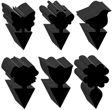72 Stück Klebebretter, Cartoon-Form, halbklebrige Fruchtfliegenfallen, Pilzmückenfalle, Insektenfallen, zum Schutz von Pflanzen, Fliegen, Mückenfangbrettern (schwarz)