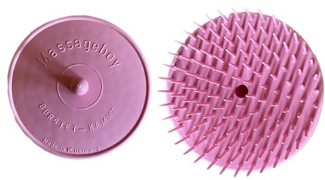 1x rosa Massagebürste Massageboy Haarbürste Bürste 8 cm Durchmesser Made in Germany