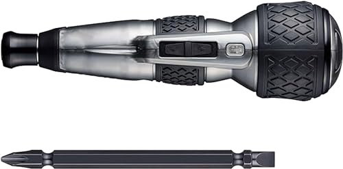 Vessel 220USB-P1GR Electric Ball Grip Screwdriver Plus Premium 3-Level Switching Mode, Limited Color (Grey) 1 Bit Included