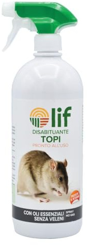 DISABITUANTE SPRAY PER TOPI REPELLENTE ALLONTATA SCACCIA RATTI RODITORI