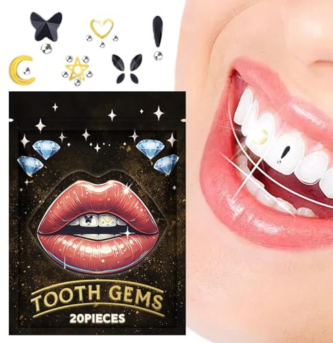 Poupangke Zahnedelsteine-Kristalle, Set mit glänzenden Zahnedelsteinen | Zahn-Edelstein-Kristall-Set - Schillernde Kristalle Schmuck Zähne Edelsteine ​​Zahndekoration für Frauen, Anfänger