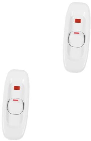 OSALADI 2pezzi Interruttore Lampada Da Comodino Con Indicatore Led Controllo Singolo Per Lampade Da Tavolo Design Vintage Sicuro e Affidabile Per Ambienti Domestici e Notturni