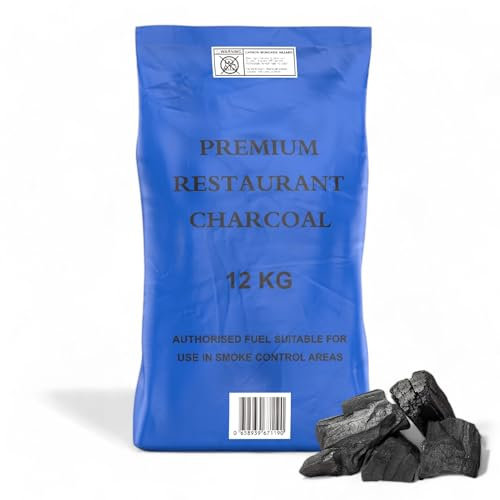 Log-Barn restaurant grade cooking lumpwood charcoal 12kg bag, perfect for charcoal BBQ's, large chunks for longer burning barbecues