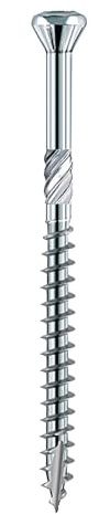 HSI HSeasy Terra Inox TX25 Terrassenbauschrauben aus C1 Edelstahl 5x60 mm, 500 Stk. - Rostfreie Edelstahlschrauben, Terrassenschrauben zur Befestigung von Holzbodendielen