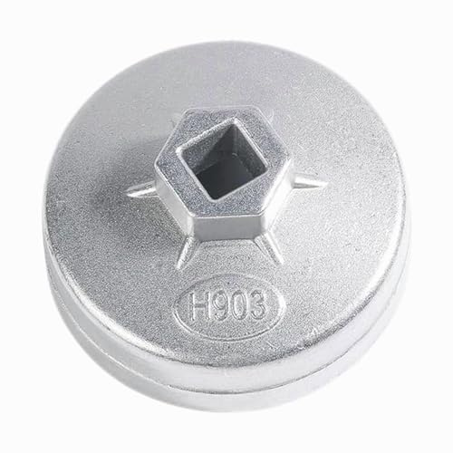 Grosion Car Oil Filter Wrench, Oil Filter Tool 74mm, 14 Flute for 2.3L 2.5L Car Engine,Oil Filter Removal Tool Suitable for Most Types of Oil Filters