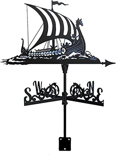 CLRAWSHB Girouette pour Toit, girouette en Acier Inoxydable, indicateurs de Direction du Vent pour Jardin, Ornements européens d'extérieur, girouette de Jardin