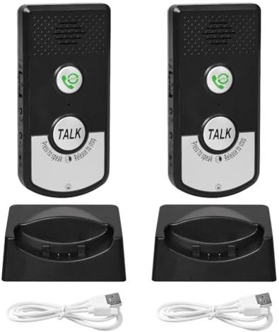 Jooehyer Wireless Intercom Voice Monitor Reminder Smart Two-Way Intercom Suitable for Home Hospital Hotel