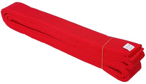 BOJHGO 2 st karate Judo bältesnivåer professionella bälten bomull Taekwondo svart röd grön gul, Färg 1, en storlek