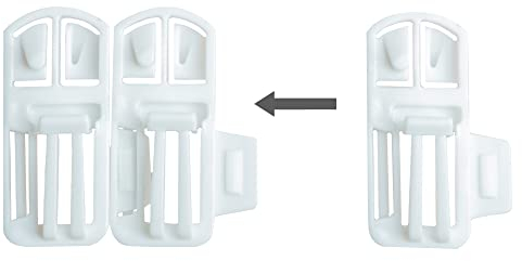 Speed Clix Gardinengleiter 150 Stück mit Neuer einzigartiger Doppelklick-Funktion um schnell und einfach Gardinen auf zu hängen geeignet für Schienen mit Einer Laufnut von 3,5-4 mm: Made in Germany!