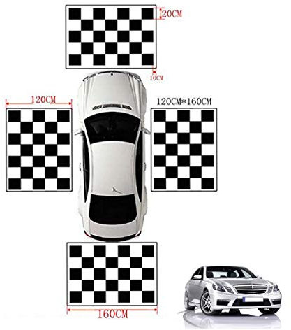 GOFORJUMP Tissu d'étalonnage de calibrage de caméra de véhicule 1.6 * 1.2M 2D pour système panoramique panoramique DVR panoramique à 360 degrés