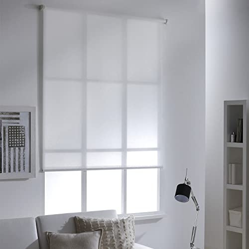 MADECOSTORE Store Enrouleur tamisant E-Roll motorisé - Blanc Perle - L100 x H250cm
