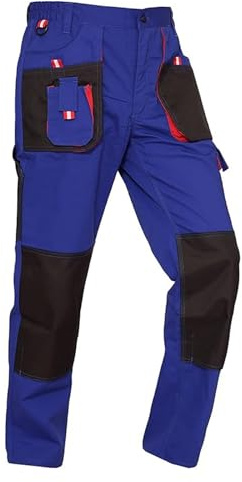 WORK IDEA Pantalon de Travail pour Homme avec Poches à Genoux Oxford en Toile résistante