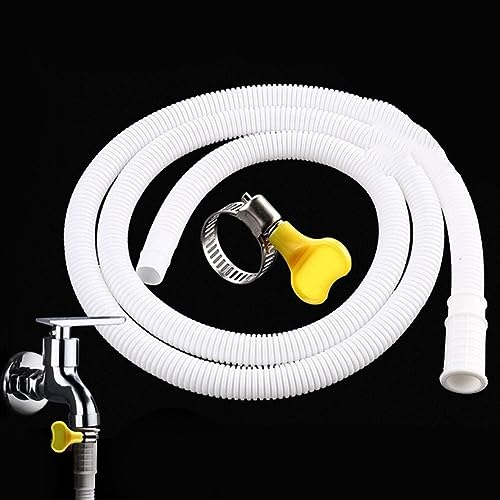 Air Conditioning Drainage Pipe, Washing Machine Water Inlet Hose, Portable Water Inlet Hose, Universal Extended Plastic Water Hose, 2M