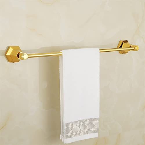 Generisch handtuchständer Moderner an der Wand montierter Handtuchhalter aus Messing für das Badezimmer. Stilvolle Handtuchstange und Geschirrtuchhalter für Küche und Badezimmer