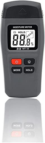 MTMHFPER Humidimètre Outils de Mesure Type d'aiguille Testeur d'humidité du Bois Humidimètre Hygromètre Bois-Carton Mur Mixte Testeur de teneur en humidité