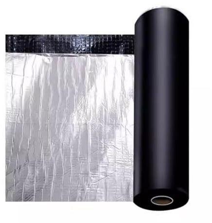 Impermeabile Tetto Nastro Di Riparazione, Autoadesivo Foglio Di Alluminio Nastro Bituminoso Per Davanzale Fessure/Rottura Di Tubi, Isolamento Termico Protezione UV Rivestimento(Silver-1.5mm,1x2M)